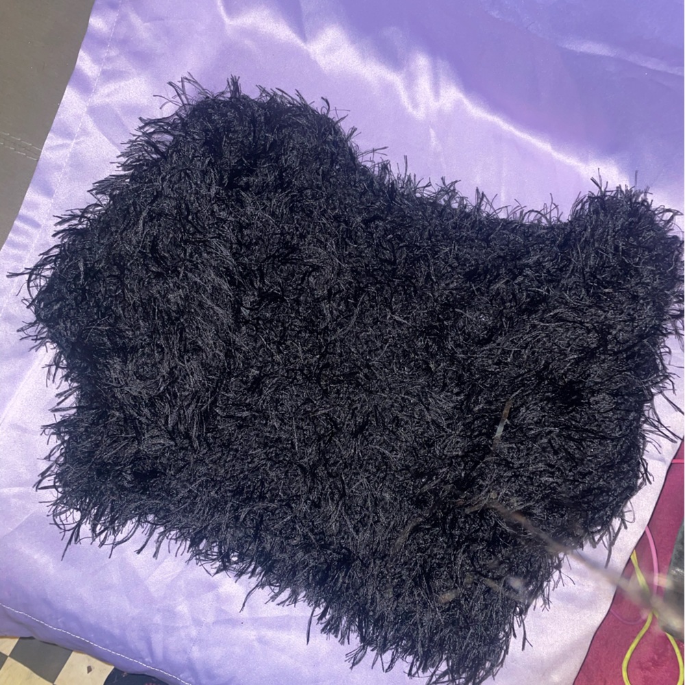 90s Throwback Vintage Fuzzy Crop Medium